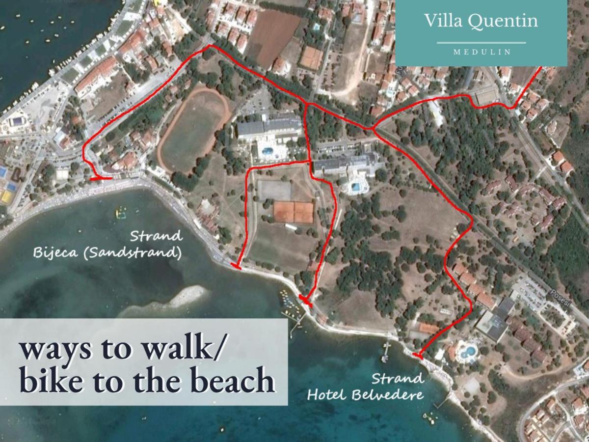 Villa Quentin - Quiet Place Close To Beach Медулин Экстерьер фото